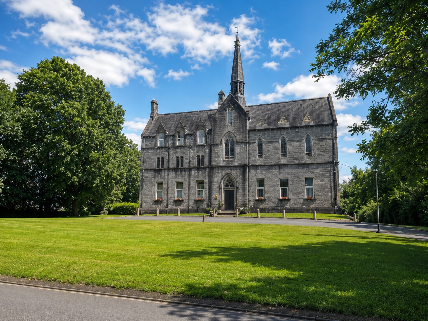 Bower Hall Student Campus exterior and grounds