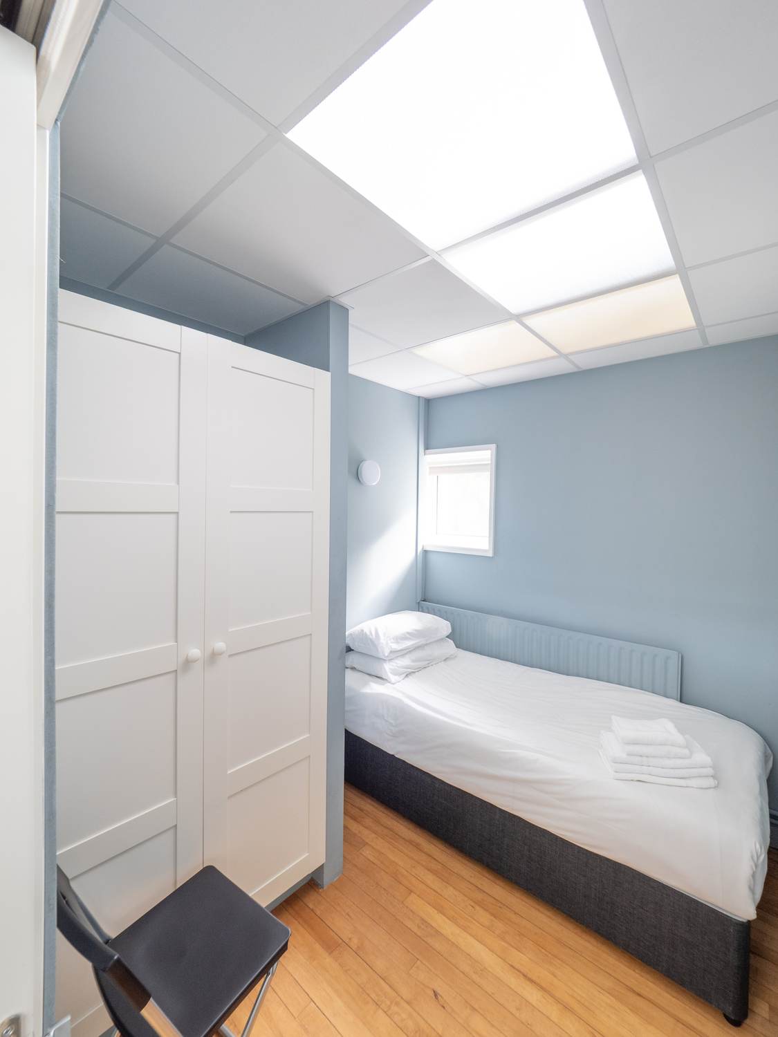 Private dorm sleeping pod at Bower Hall