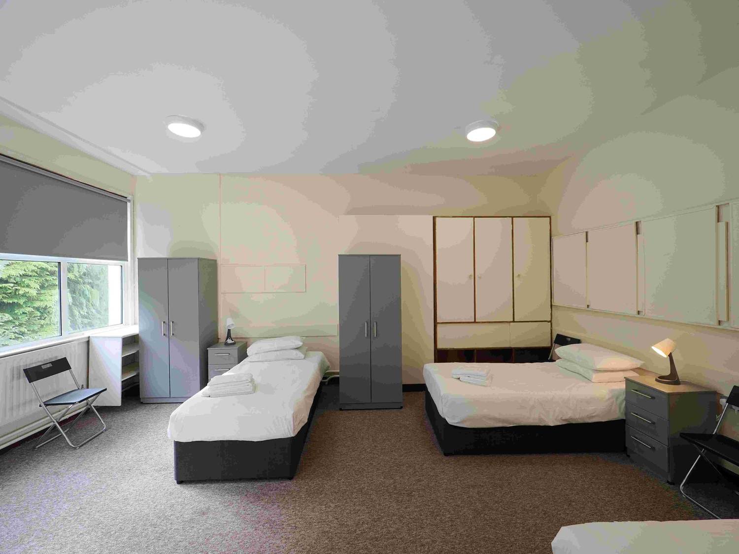 Three-person shared room at Bower Hall