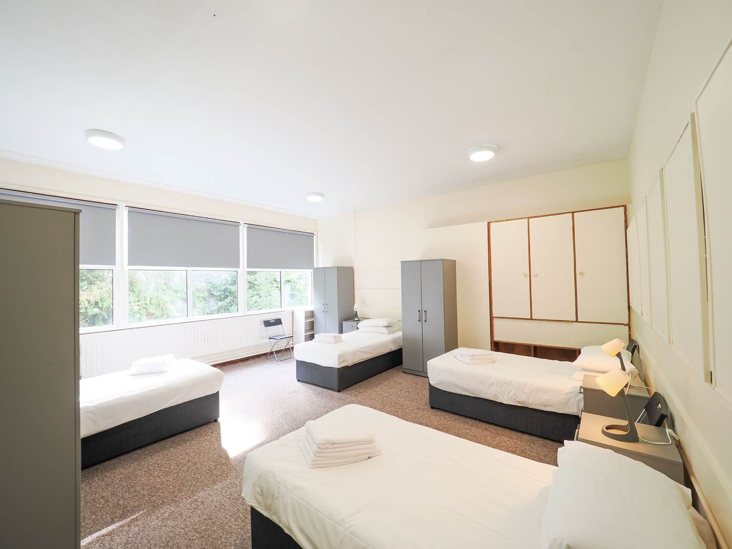 Four-person shared room at Bower Hall