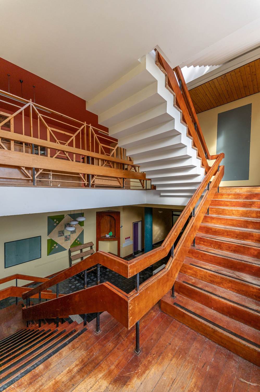 Bower Hall timber staircase and landing