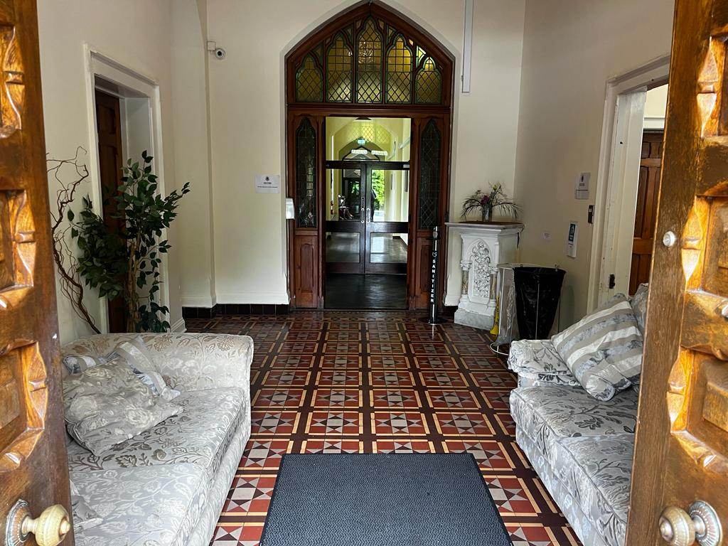 Historic interior entrance at Bower Hall